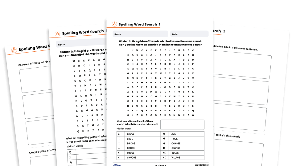 year 2 spelling words homework