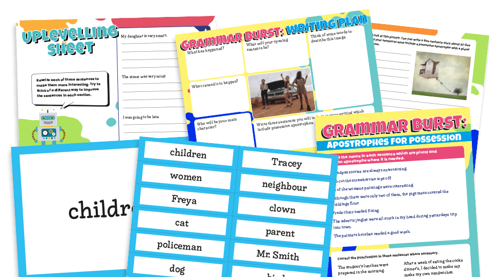 image of Apostrophes for Possession Year 4 Grammar Worksheets Lesson Pack