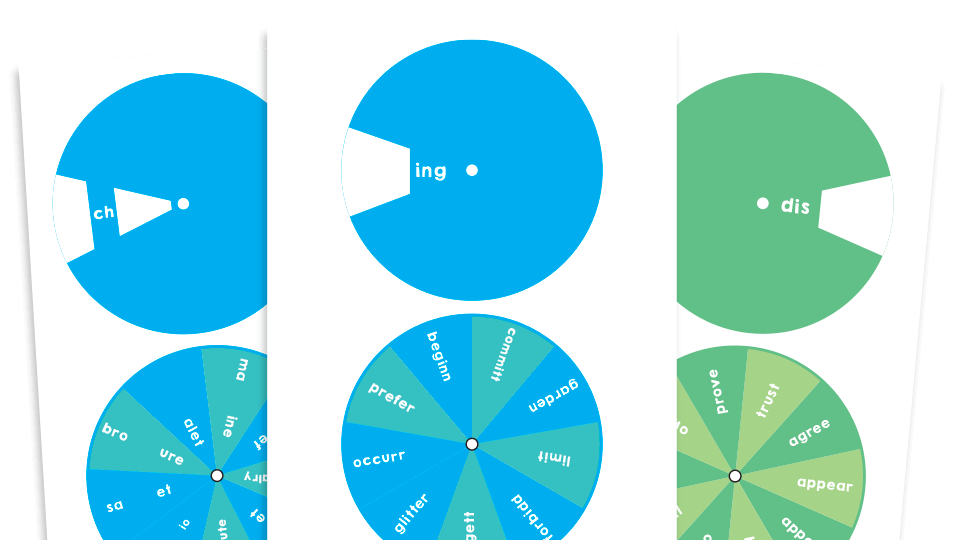 image of Year 3 Spelling Patterns Word Spinner