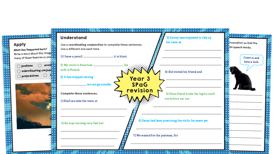 image of Year 3 Grammar Revision Worksheets – KS2 SPaG