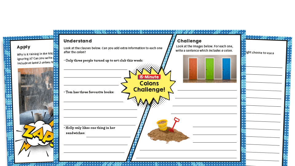 image of Year 6 Colons SPaG Worksheets