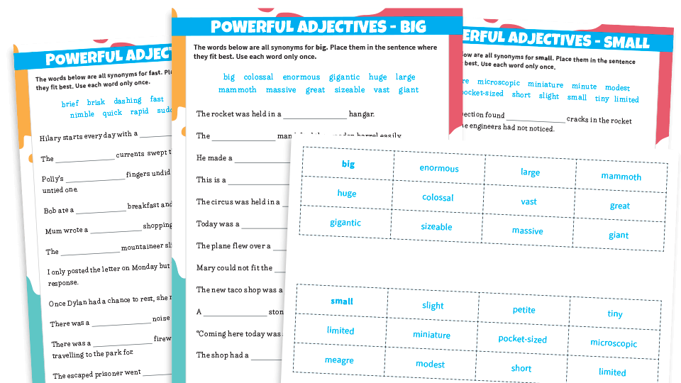 ordering-adjectives-for-descriptive-words-ks2-synonyms-worksheets-pack-plazoom