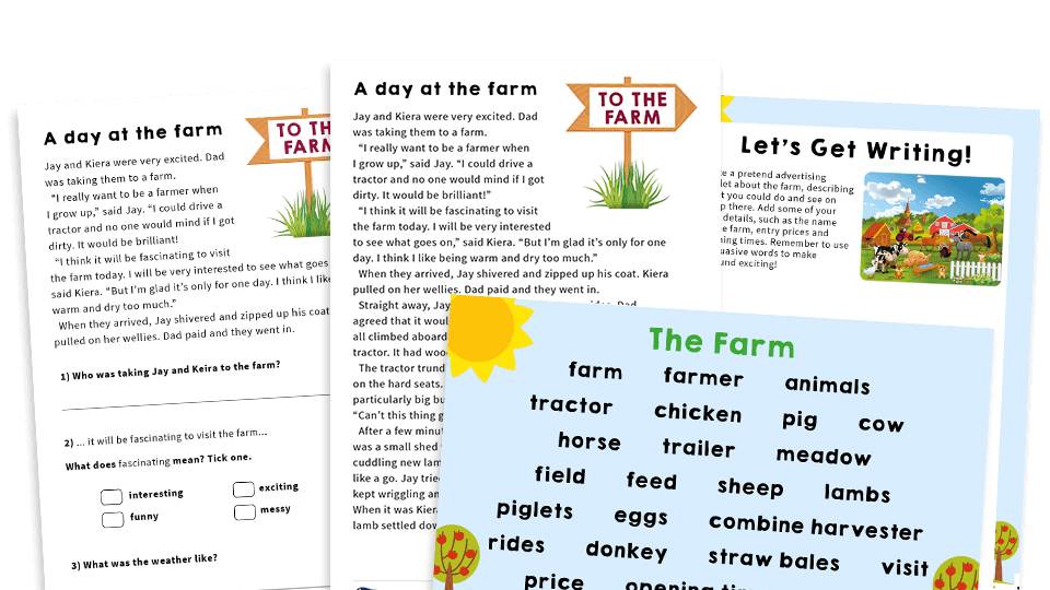 image of Year 2 SATs Papers: Practice Pack – On The Farm