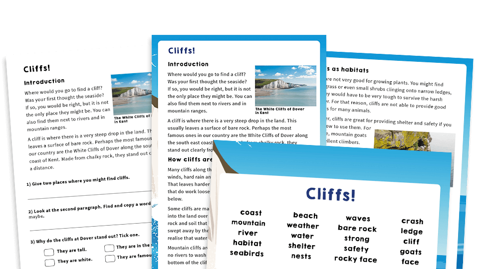 image of Year 2 SATs Papers: Practice Pack – Cliffs