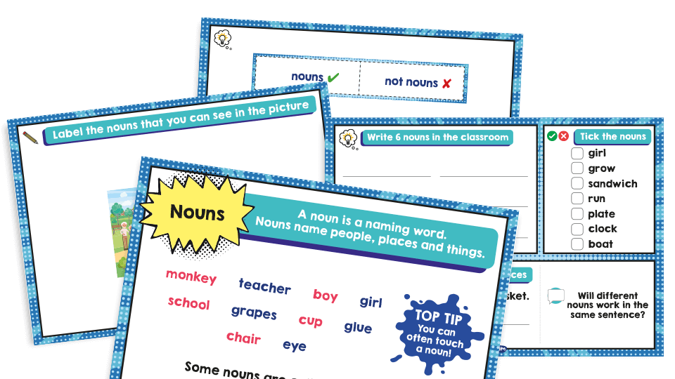 image of Year 1 Nouns – KS1 SPaG Activities Pack