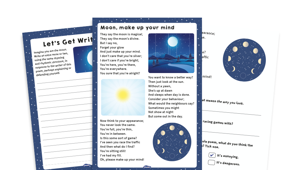 Year 2 SATs Papers: Practice Pack – Moon, Make up Your Mind