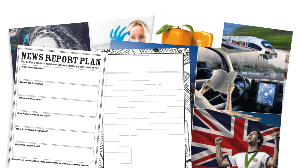 image of KS2 Newspaper Reports – Effective Story Planning Writing Worksheets