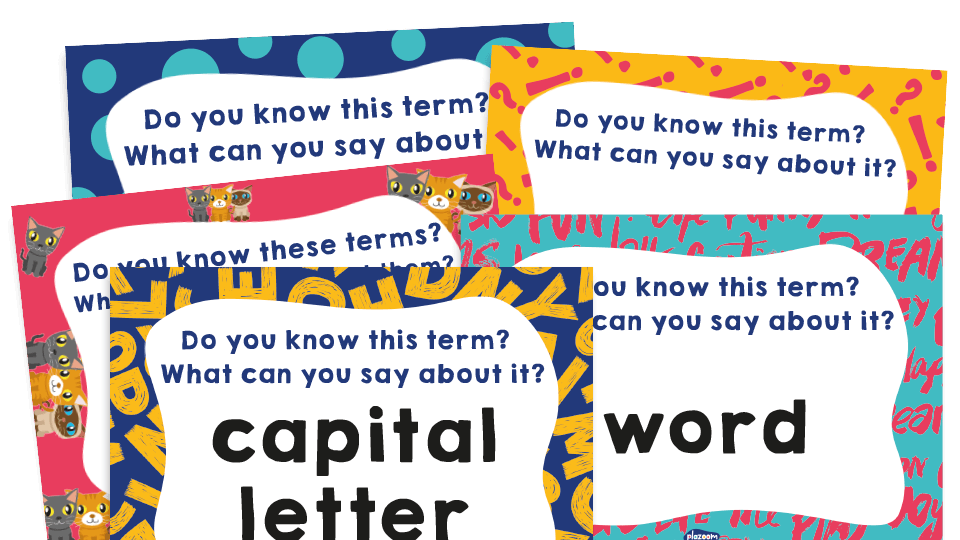image of Vocabulary Posters: Grammar and Punctuation Terminology - Year 1