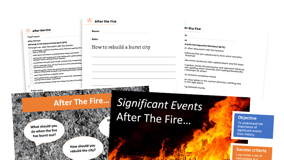 image of Year 2 SATs – ‘Great Fire of London’ KS1 Writing Assessment Resource Pack