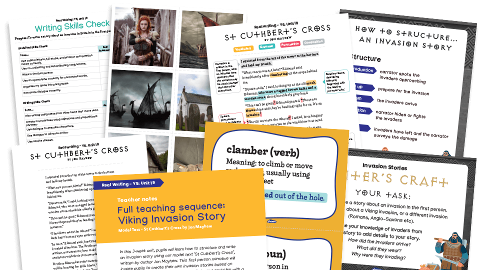image of Year 5 Model Text Resource Pack 19: ‘St Cuthbert’s Cross’ (Narrative; History - Vikings)