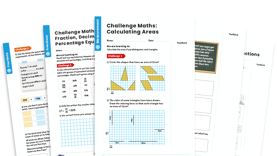 image of Maths Stretch & Challenge Home Learning Pack - Year 6+ (Advanced)