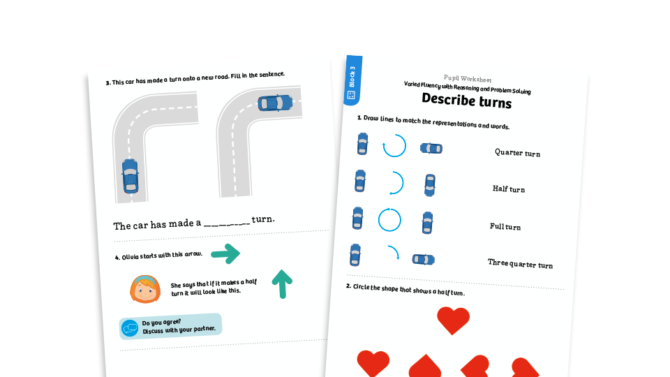 image of White Rose Maths: Year 1 Summer Term – Block 3: Describe turns