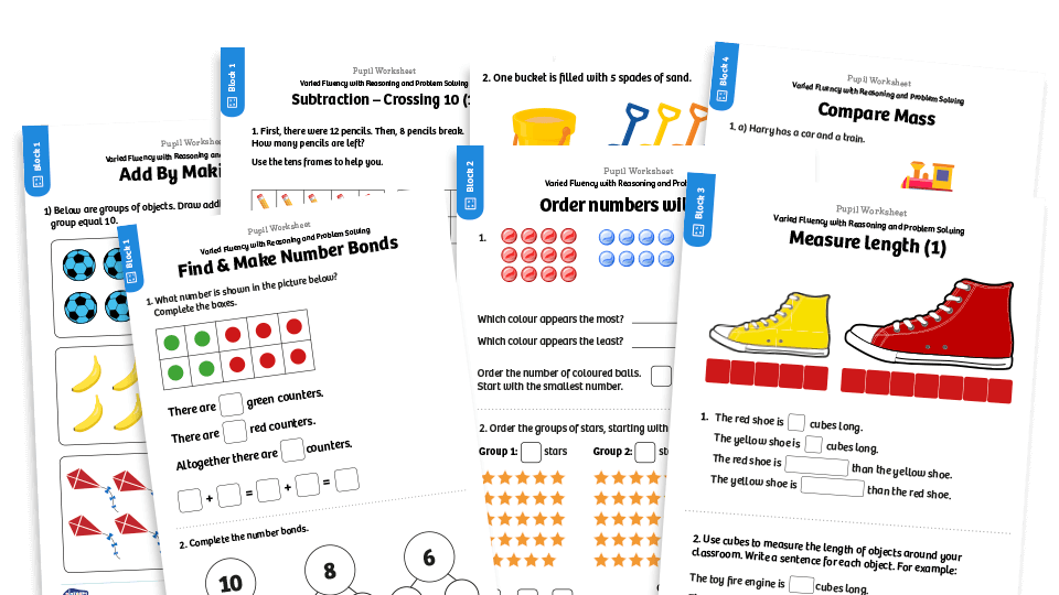 image of Complete Year 1 Spring Term Resource Pack – Created to match White Rose Maths