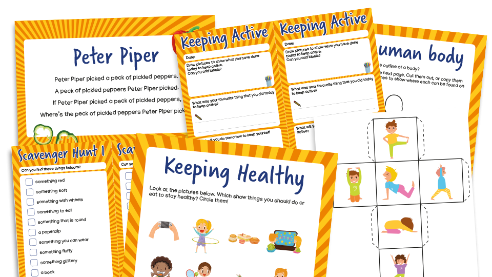 image of Home Learning Project Pack: Keeping Active (Year 1- Year 2)