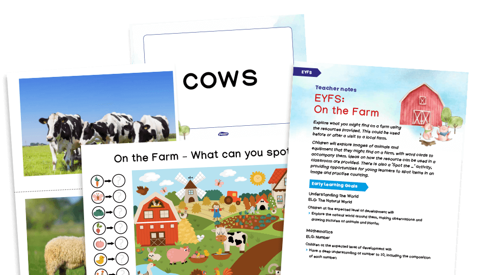 image of On the Farm - EYFS Worksheets and Activities Pack