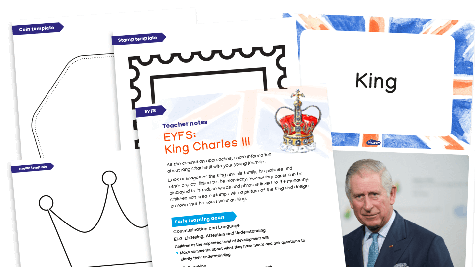 image of The Coronation of King Charles III - EYFS Activities Pack