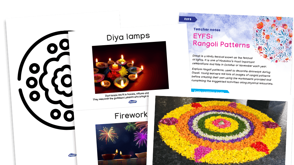 image of EYFS Diwali Resources: Rangoli Patterns