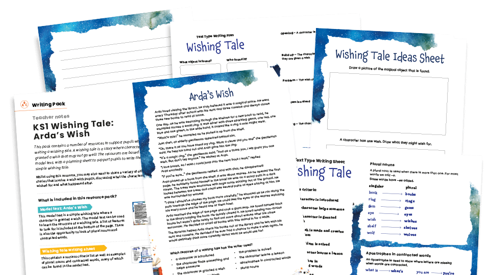 image of Wishing Tale, Arda’s Wish - KS1 Text Types: Writing Planners and Model Texts