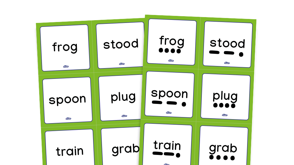 image of Phase 4 phonics - word cards, set 2 CCVC
