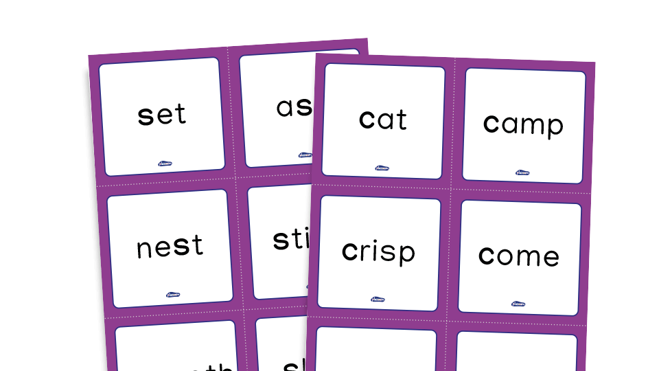 Phase 5 phonics - word cards - alternative spellings set 7 - /c/, /s/, /j/, /r/