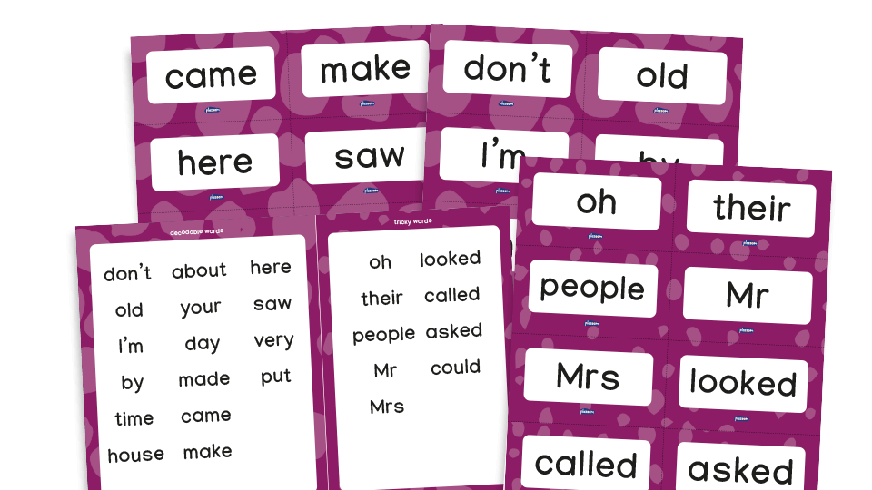 image of Phase 5 phonics: High Frequency Words - decodable and tricky words - EYFS and Year 1 word mats and word cards