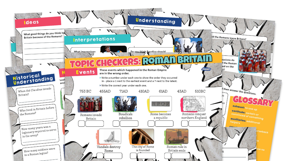 image of Roman Britain KS2 Topic Checker - History Resource Pack