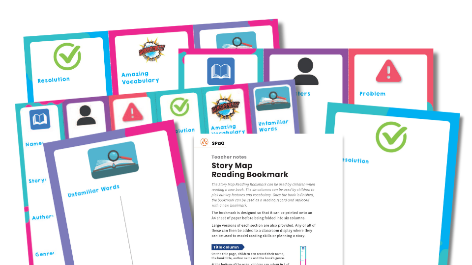 Story Map Reading Bookmarks