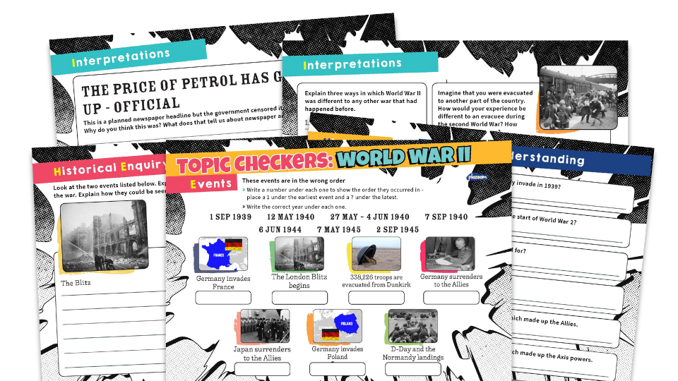 image of WWII Facts - KS2 Topic Checker