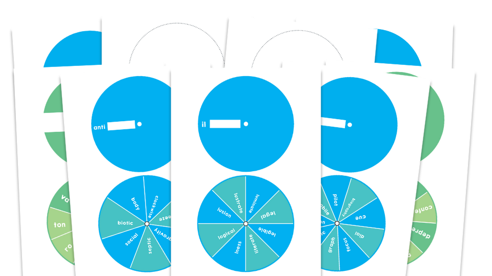 image of Word Spinner - Year 4 Spelling Pattern Practice