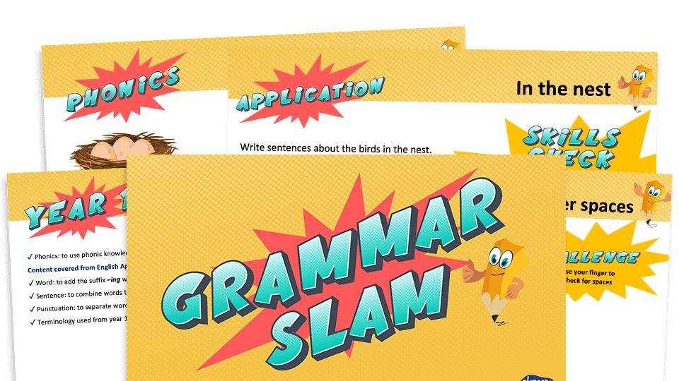 image of Year 1 Grammar Slam - Set A: Daily Grammar Revision and Practice Activities