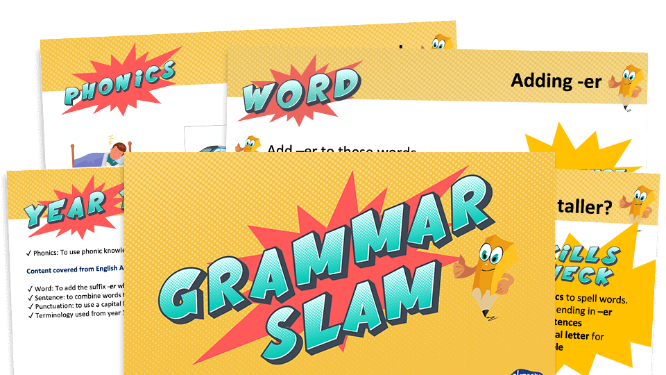 image of Year 1 Grammar Slam - Set C: Daily Grammar Revision and Practice Activities