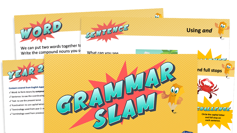 image of Year 2 Grammar Slam - Set A: Daily Grammar Revision and Practice Activities