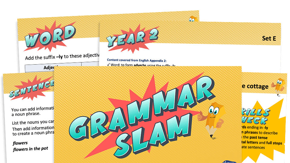 image of Year 2 Grammar Slam - Set E: Daily Grammar Revision and Practice Activities