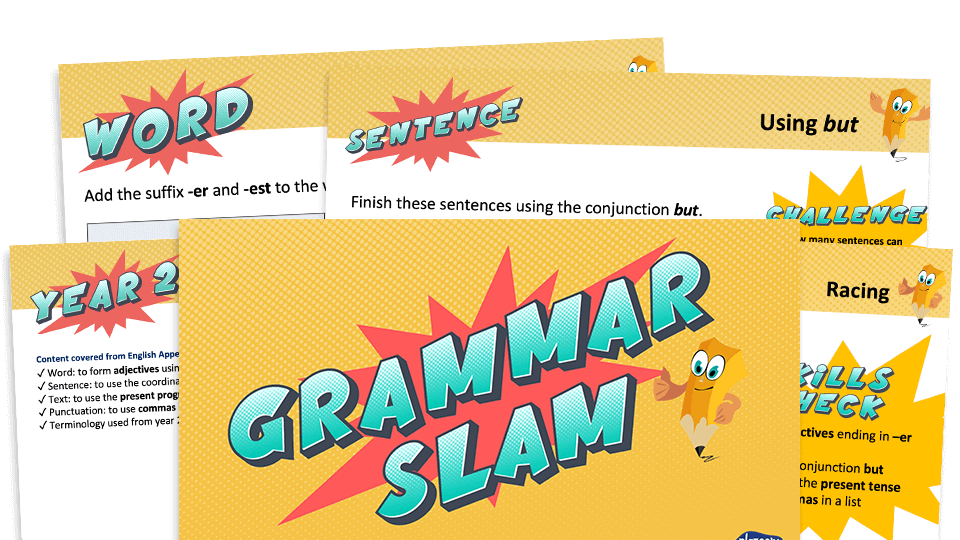 image of Year 2 Grammar Slam - Set F: Daily Grammar Revision and Practice Activities