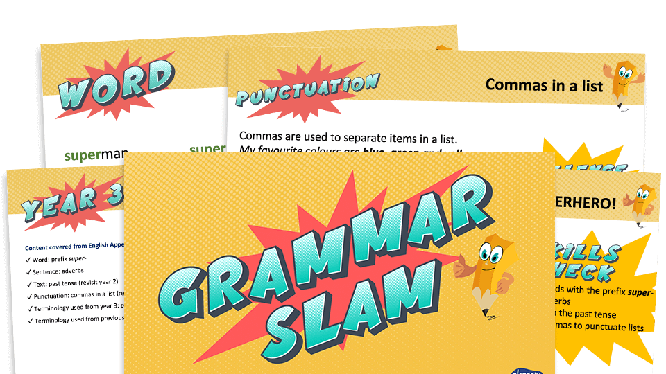 image of Year 3 Grammar Slam - Set B: Daily Grammar Revision and Practice Activities