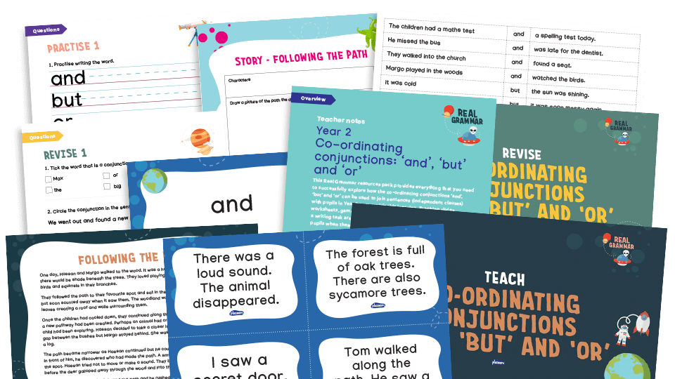 image of 2.4c Year 2: subordination and co-ordination (co-ordinating conjunctions: mixed)