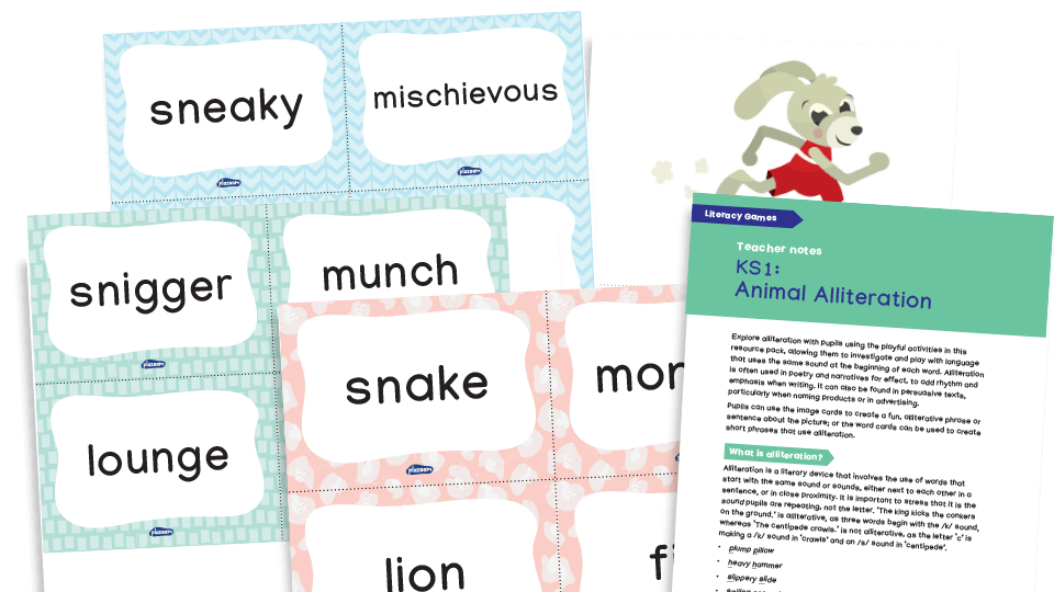 image of Literacy Games Key Stage 2: Animal Alliteration