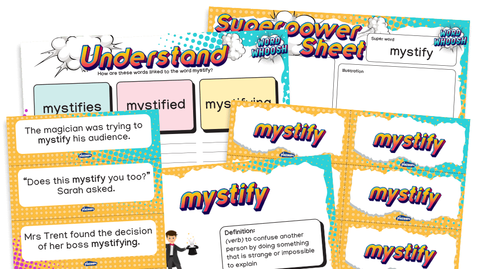 image of Word Whoosh - Tier 2 Vocabulary Pack: Year 3 - Autumn 1