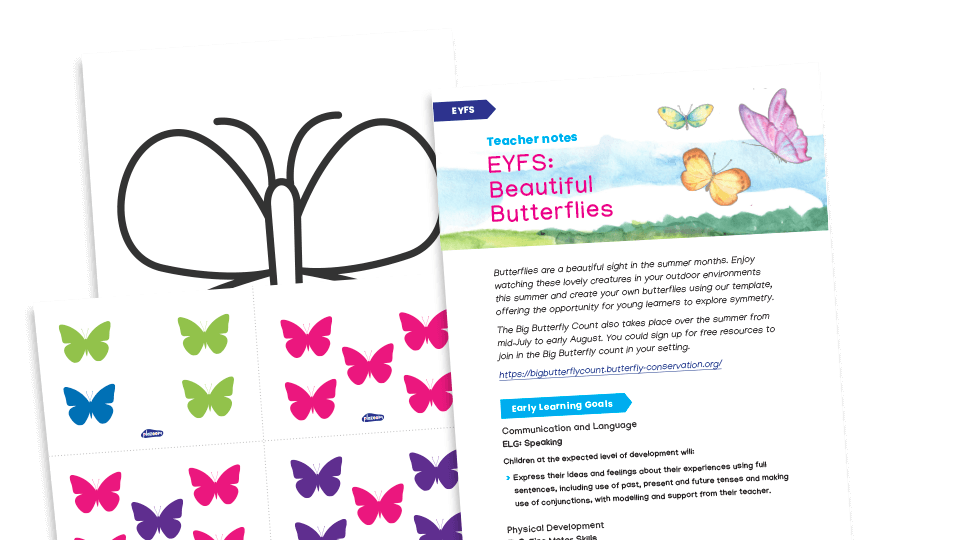 image of EYFS: Beautiful Butterflies Activities and Worksheets