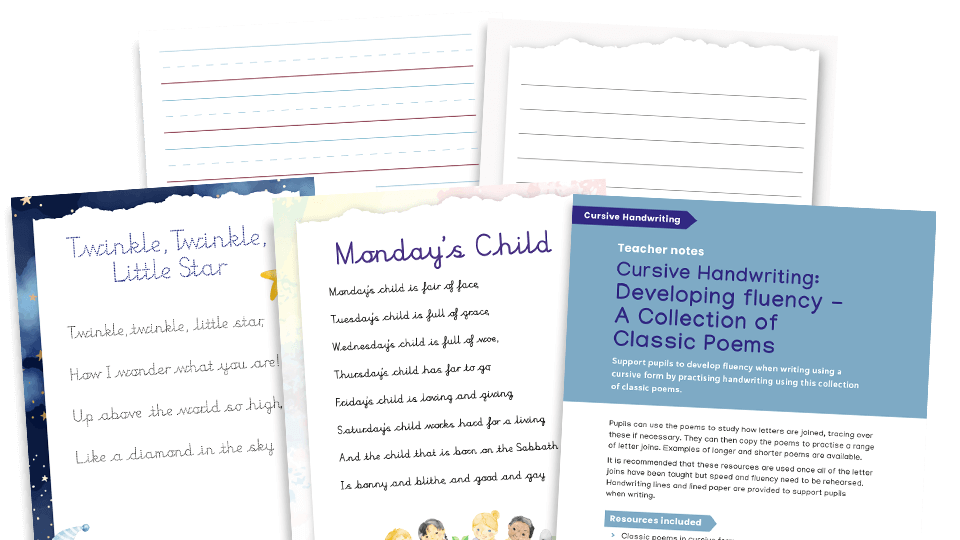 image of Handwriting Practice Sheets - Cursive: Classic Poems