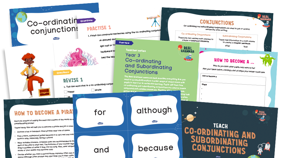 3.1c Year 3: extending the range of sentences with more than one clause by using a wider range of conjunctions, including when, if, because, although (mixed conjunctions)