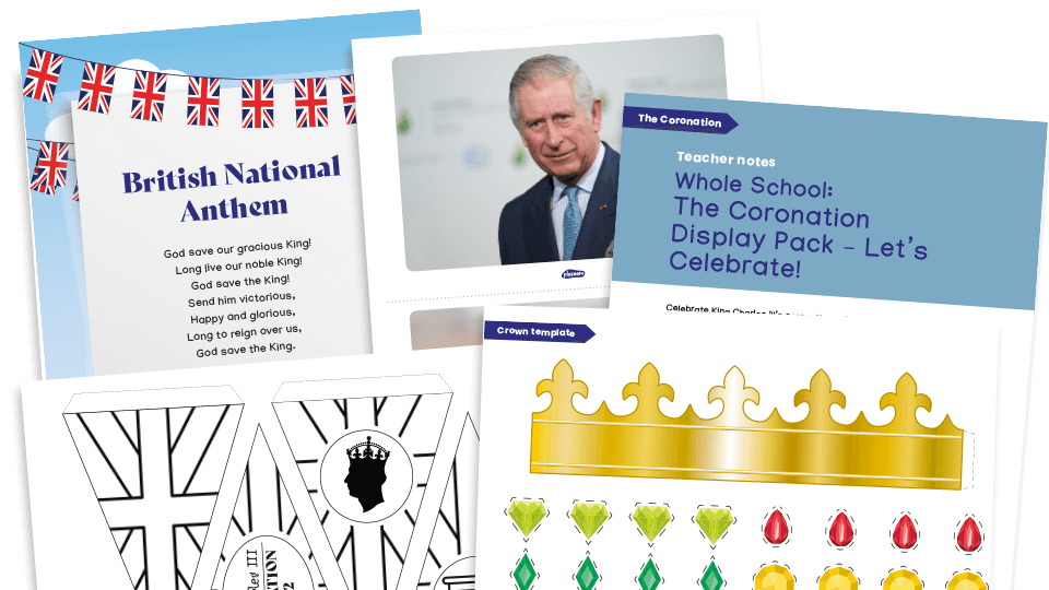 image of The Coronation of King Charles III - Let’s Celebrate! Classroom Display Pack