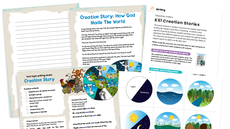 image of Creation Story (Christian) - KS1 Text Types: Writing Planners and Model Texts