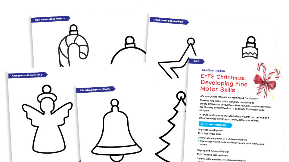 image of EYFS: Christmas Decorations Resources Pack - Fine Motor Skills