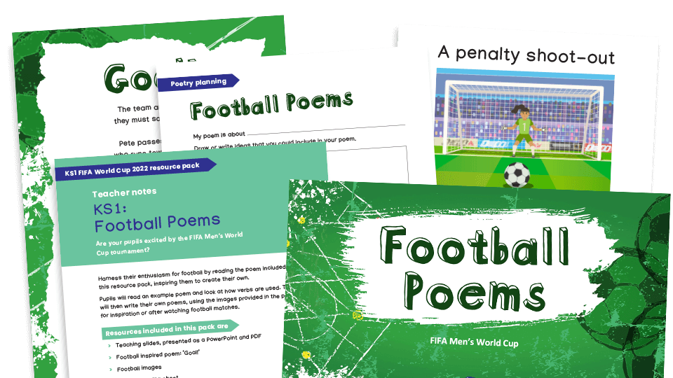 World Cup 2022 Key Stage 1 Resources: Football Poetry