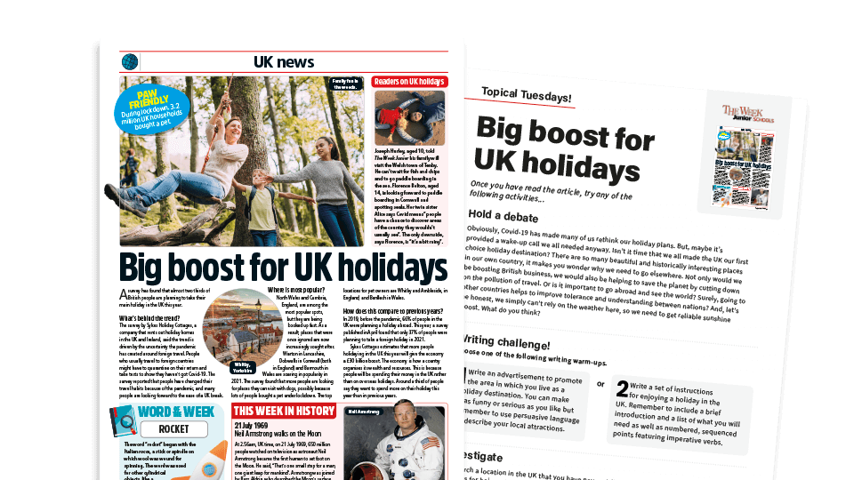 image of Topical Tuesdays: The Holidays are Coming - KS2 News Story and Reading and Writing Activity Sheet from The Week Junior