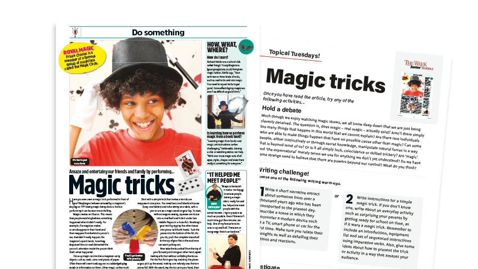 Topical Tuesdays: Magical Thinking - KS2 News Story and Reading and Writing Activity Sheet from The Week Junior