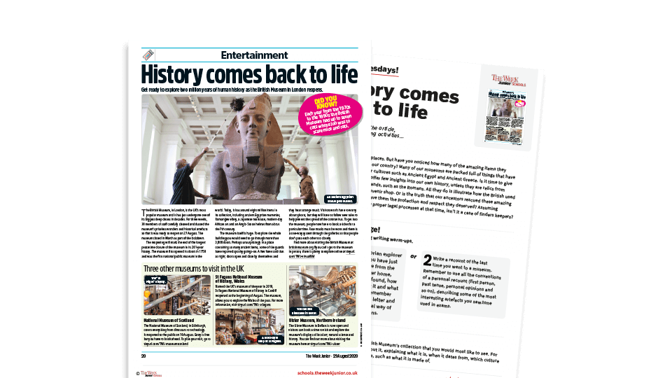 image of Topical Tuesdays: Museums… or Souvenir Shops? – KS2 News Story and Reading and Writing Activity Sheet from The Week Junior