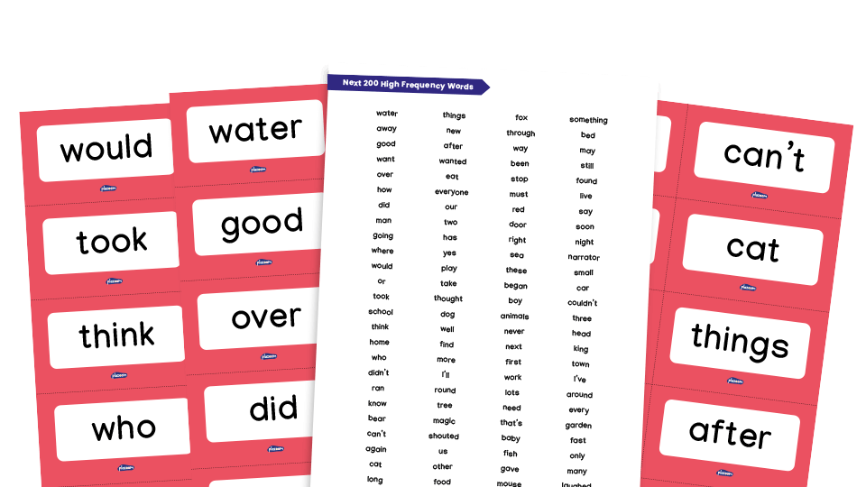 image of High Frequency Words: 101-300, Flashcards and Word List