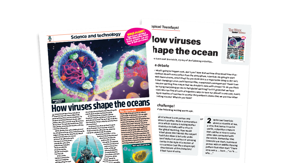 image of Topical Tuesdays: Viruses to the rescue! - KS2 News Story and Reading and Writing Activity Sheet from The Week Junior